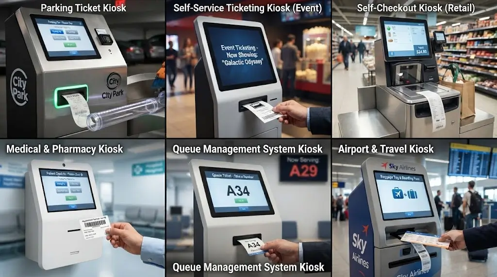 Applications of 80mm Kiosk Printe