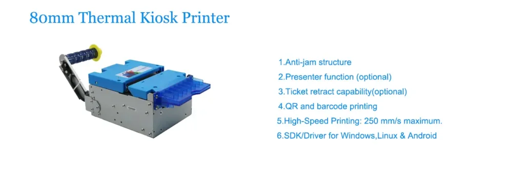 80mm thermal kiosk printer