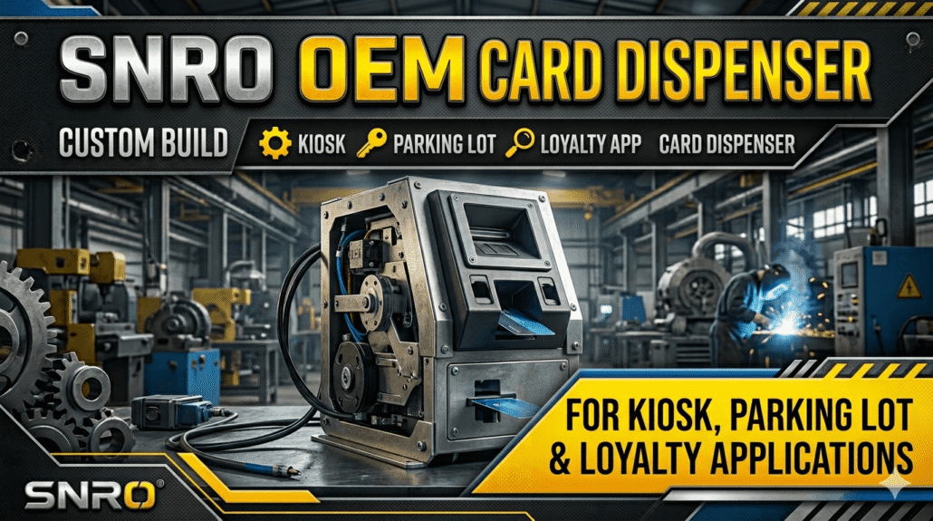 snro oem card dispenser – custom-built for your kiosk, parking