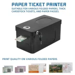 foldable ticket paper printer