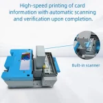 54mm folded thermal card stock for parking and transit ticket printer module